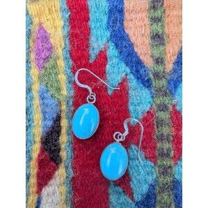 Vintage  Sterling Silver Turquoise Earrings, Southwestern Jewelry
